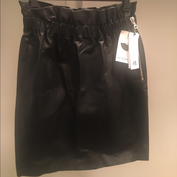 Brand New Adam Lippes leather skirt - Picture 1 of 2